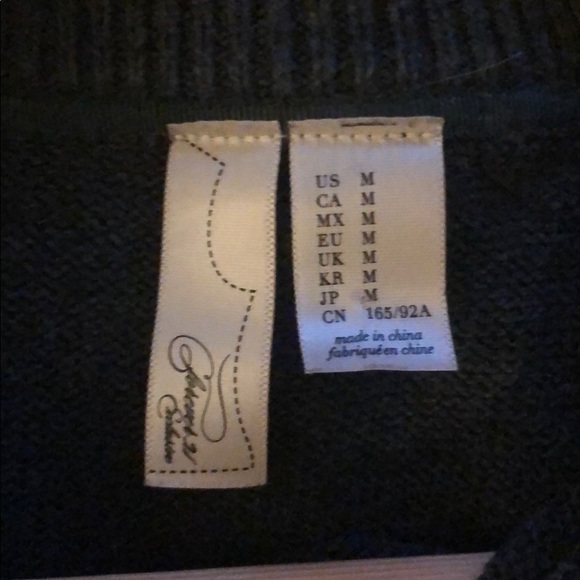 Embellished faux leather Grey Sweater - Picture 4 of 5